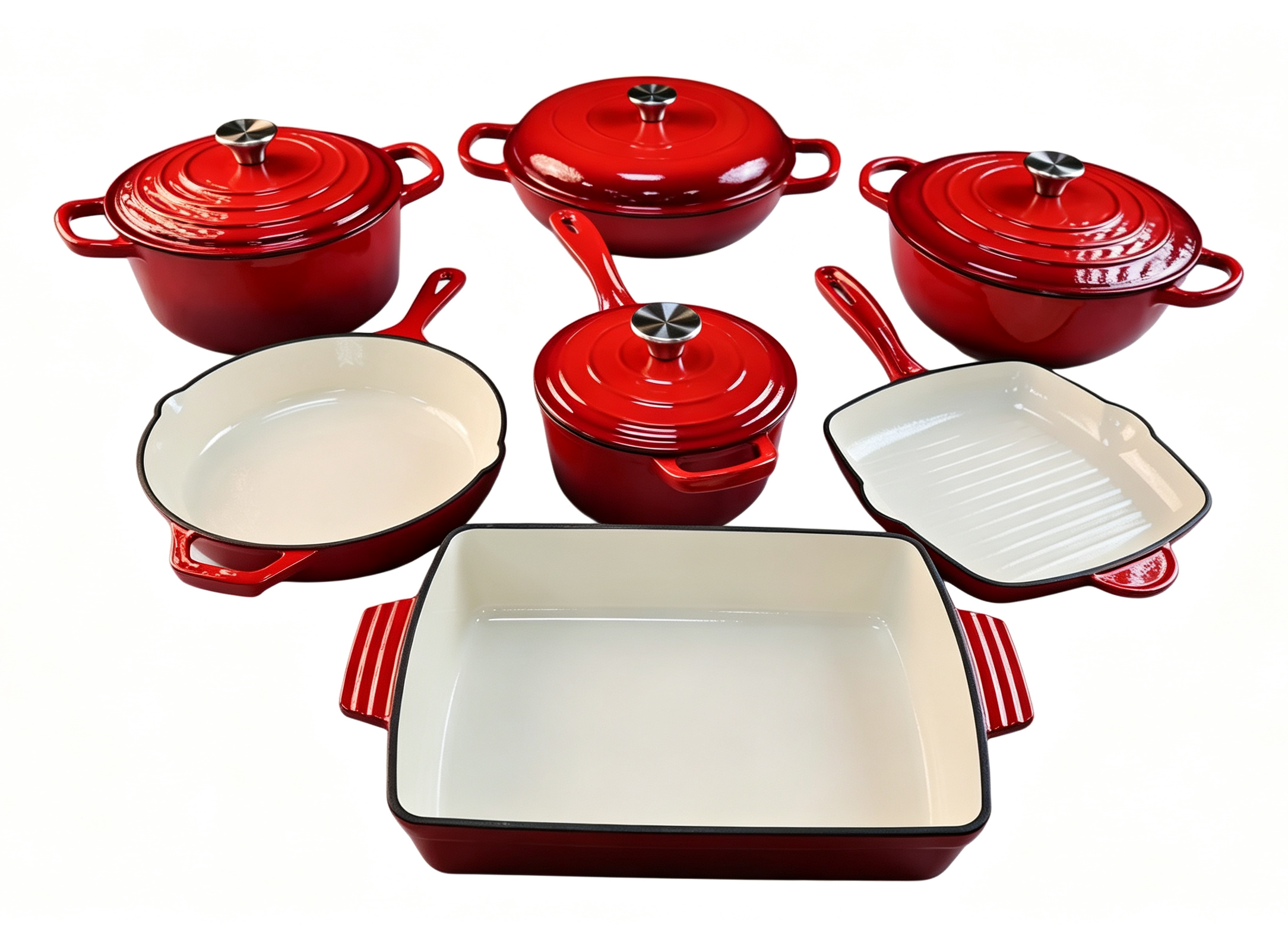 Enameled Cast Iron Dutch Oven Set/JTES-011