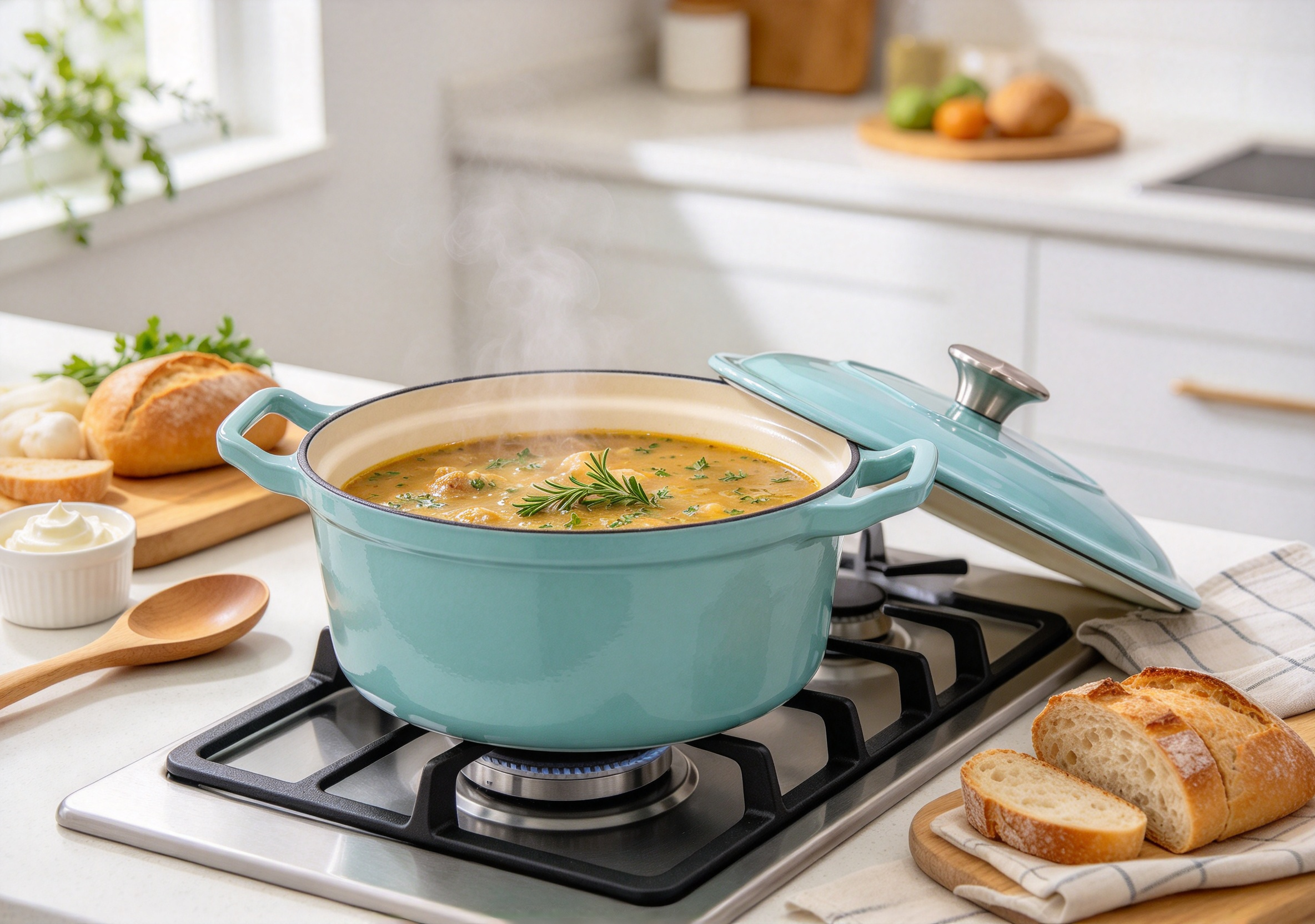 Enameled Cast Iron Dutch Oven/Casserole Pot/JTEC-A25D