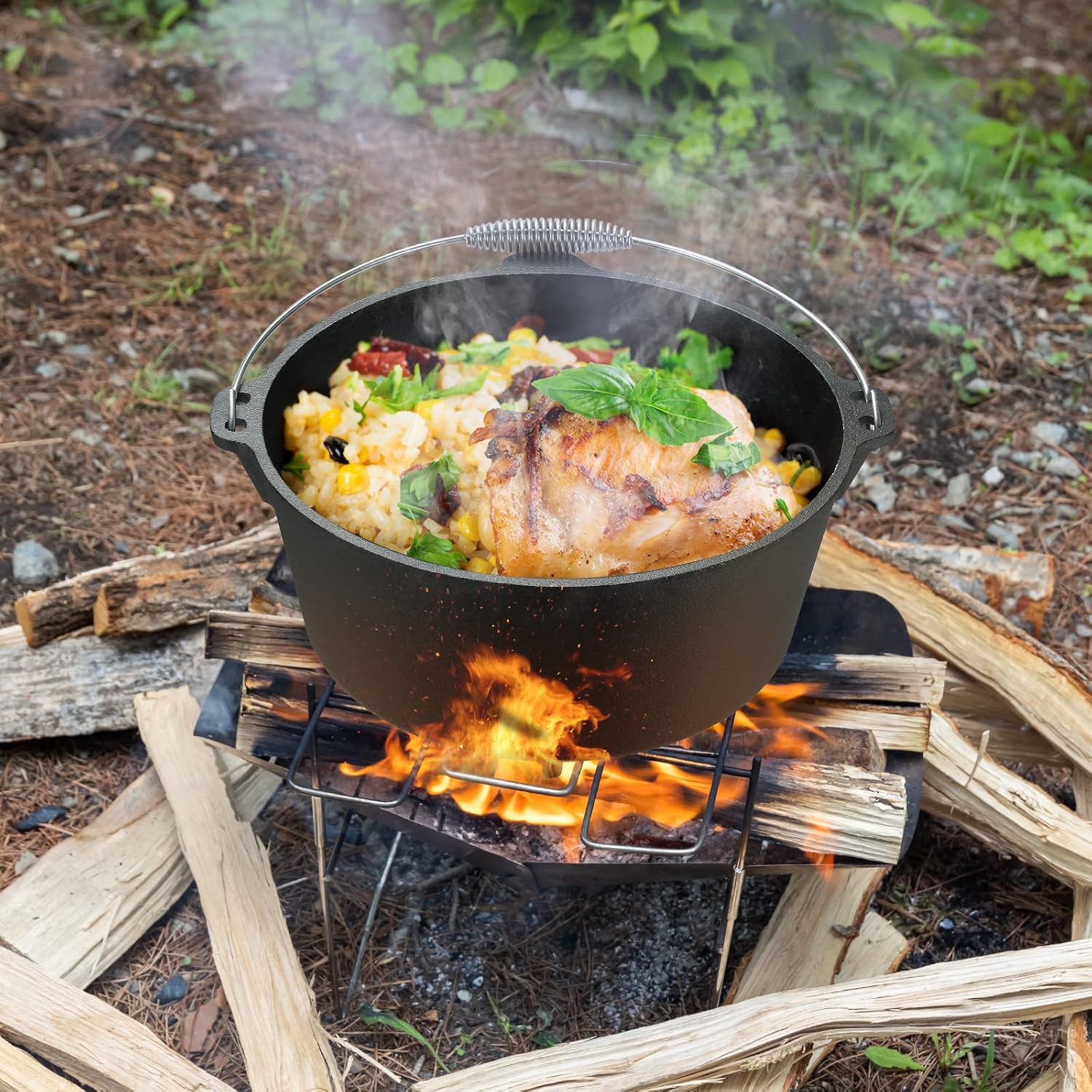 Cast Iron Round Dutch Oven JTDO-003-4F 6F 9F 12F