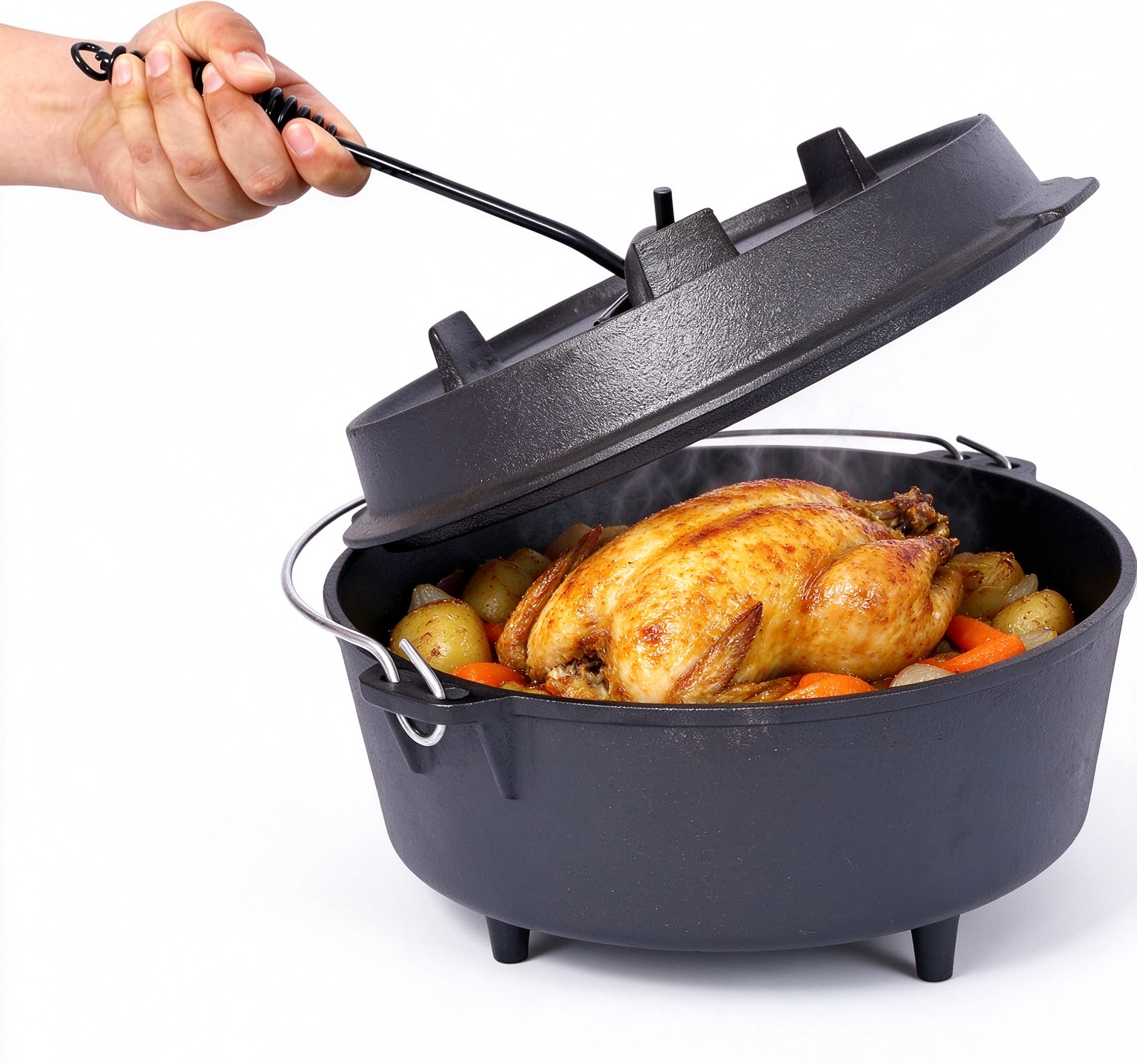 Cast Iron Dutch Oven Pot JTDO-003-4L 6L 9L 12L