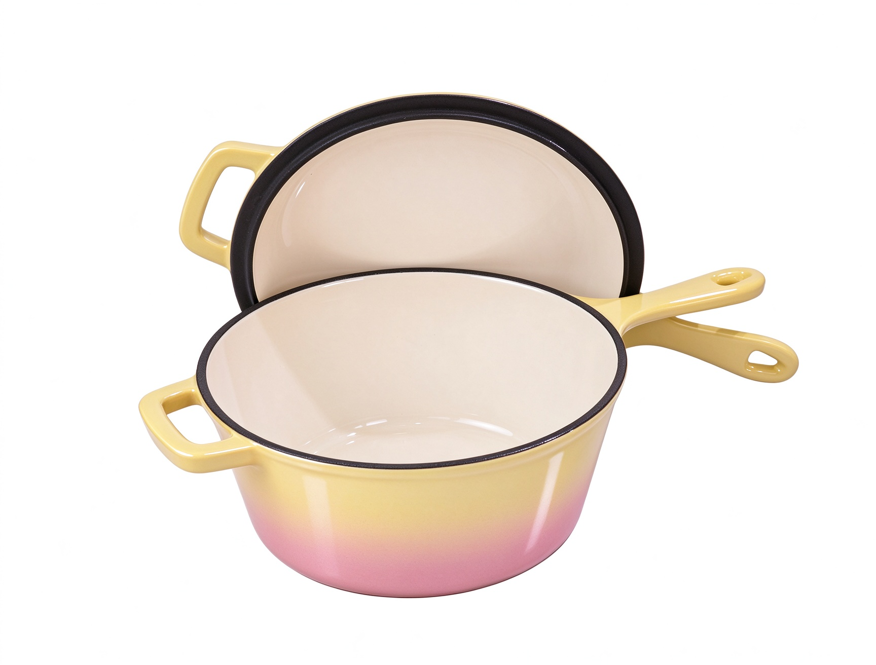 Enameled Cast Iron Dutch Oven/Braiser Pan/JTEC-1001E