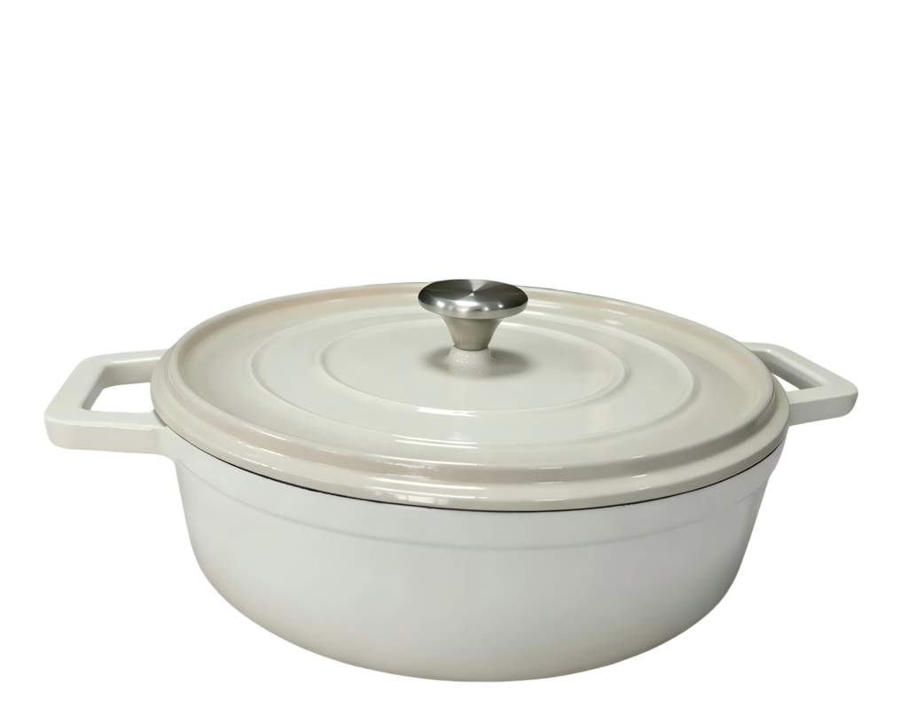 Shallow Cast Iron Dutch Oven/Casserole/JTEC-288
