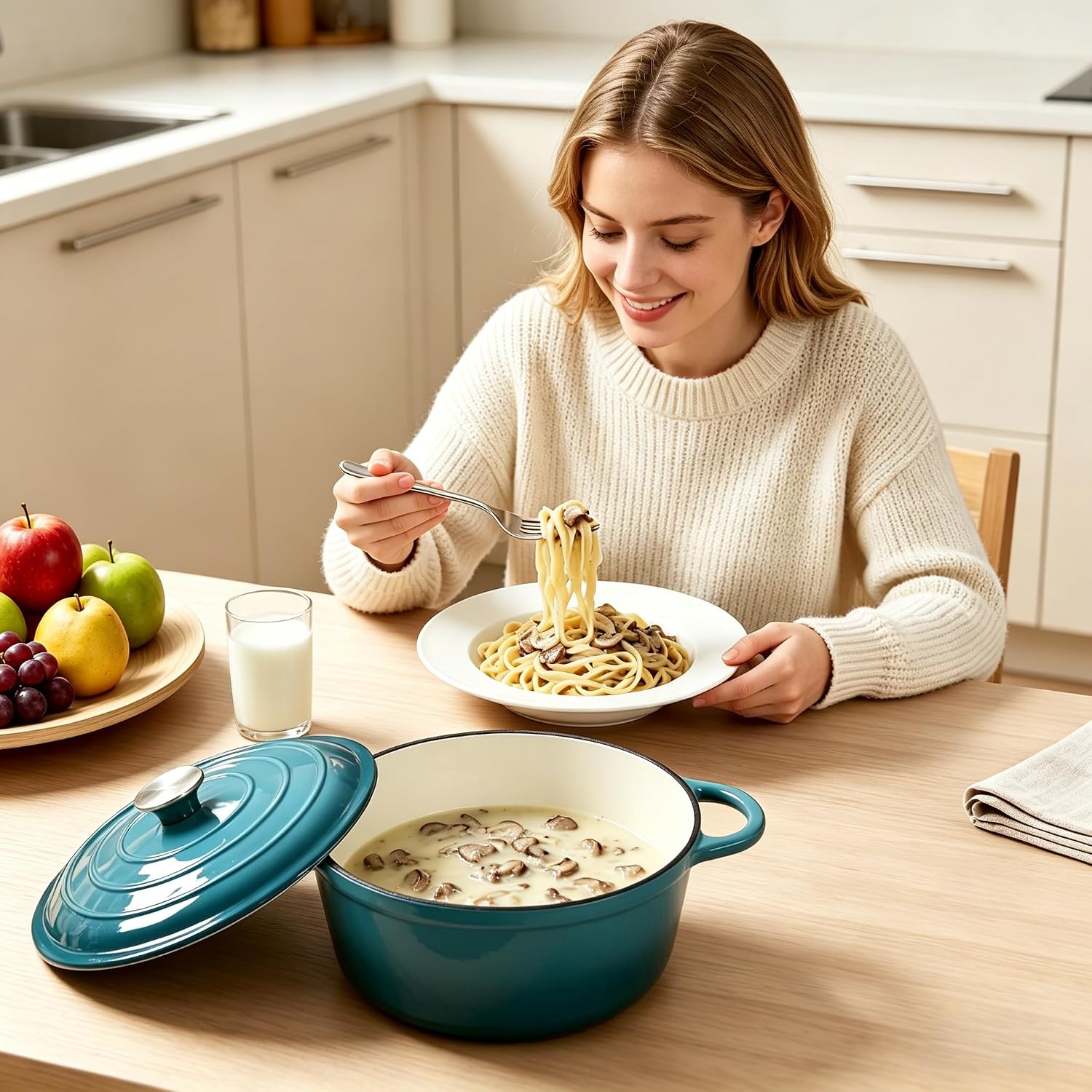 Enameled Cast Iron Dutch Oven/Round Casserole/JTEC-351