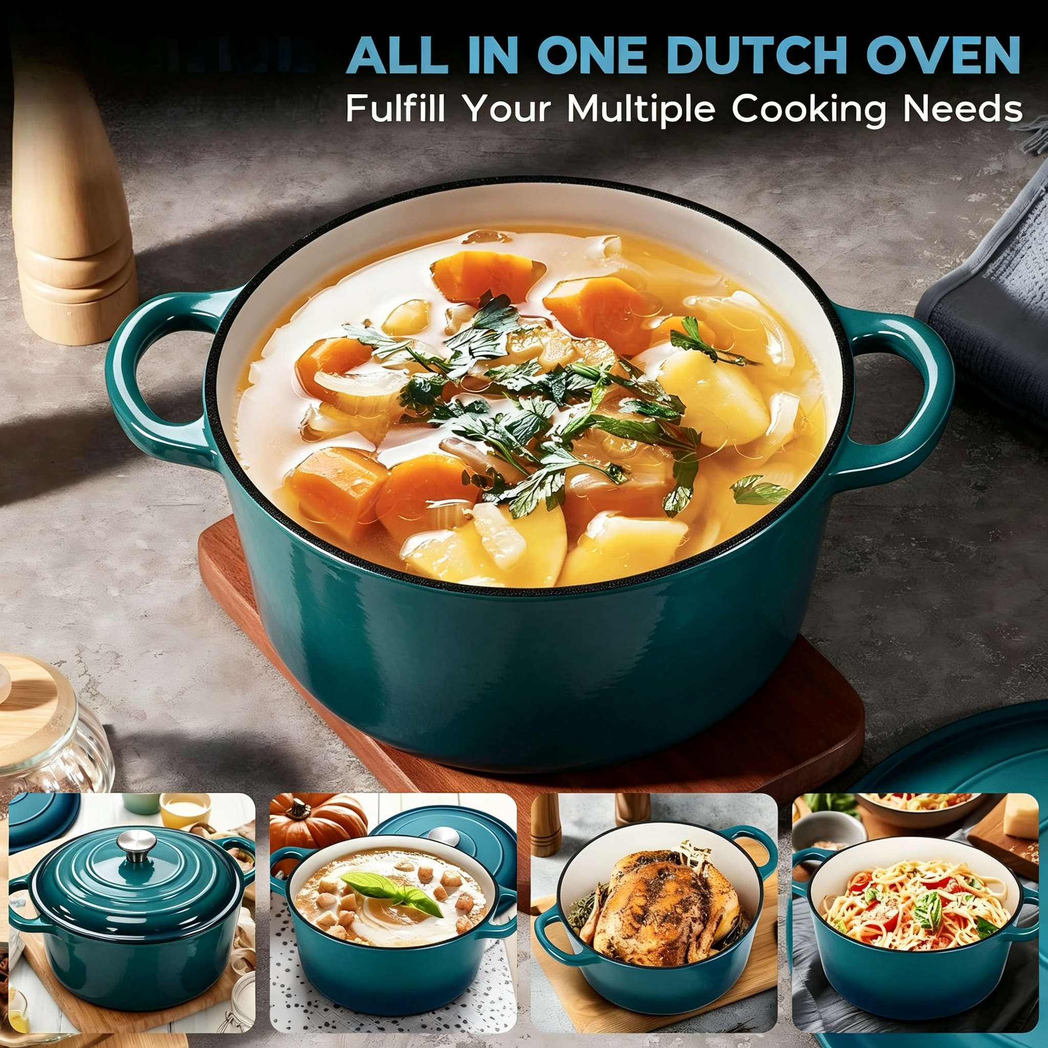 Cast Iron Dutch Oven/JTEC-L024/JTEC-L026/JTEC-L027