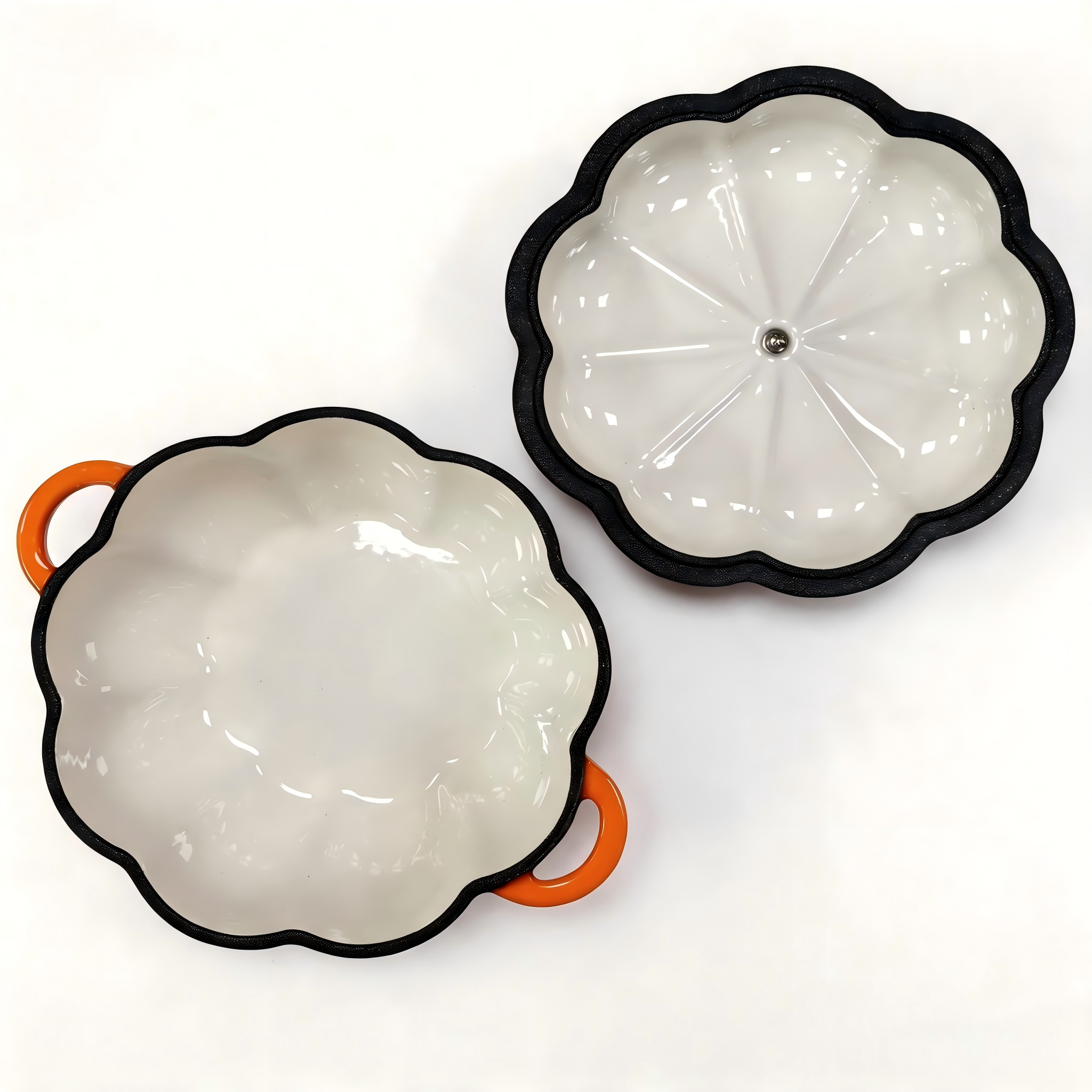 Pumpkin Shaped Dutch Oven/JTEC-P016
