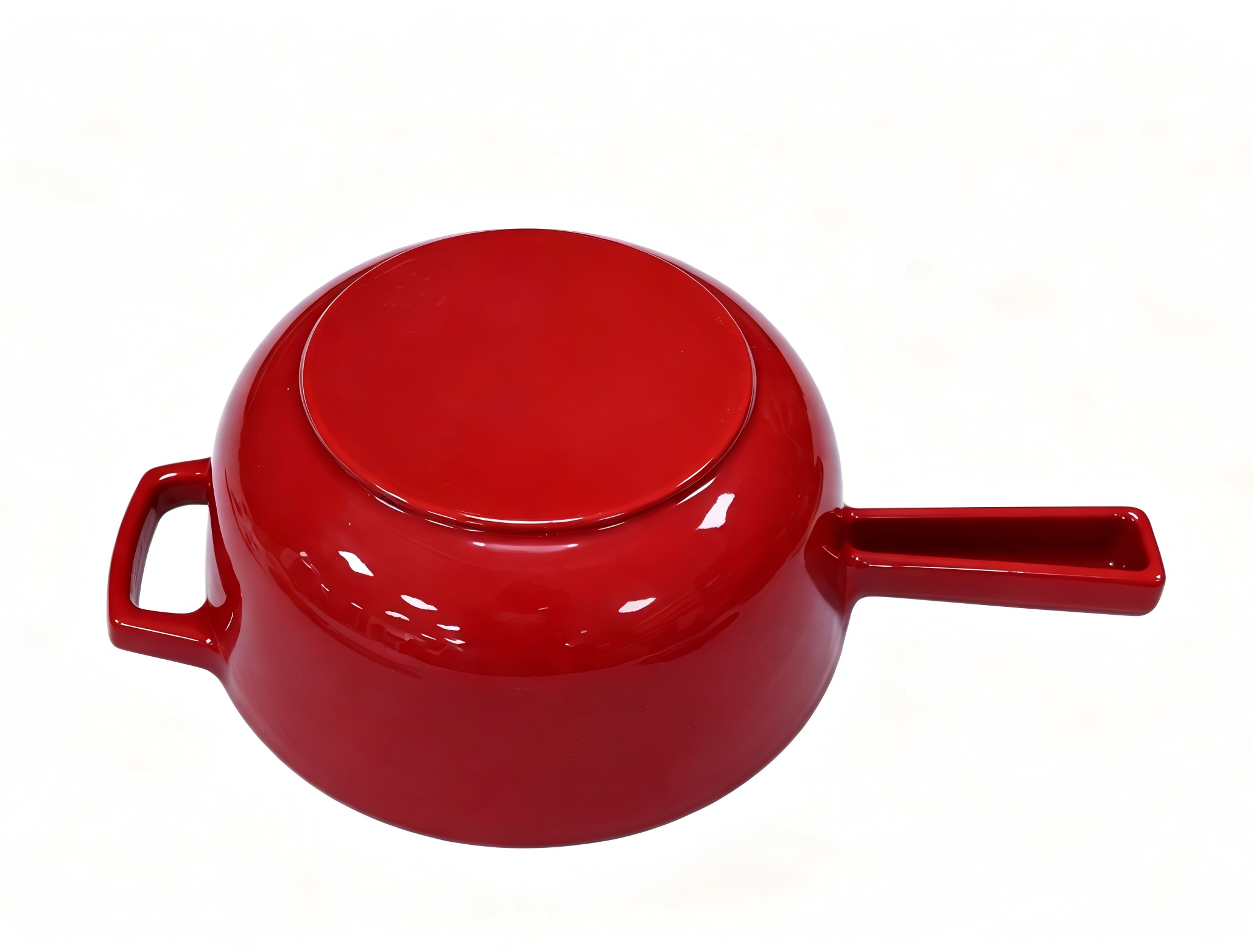 Enameled Cast Iron Cheese Fondue Pot/Sauce Pan/JTFP-209