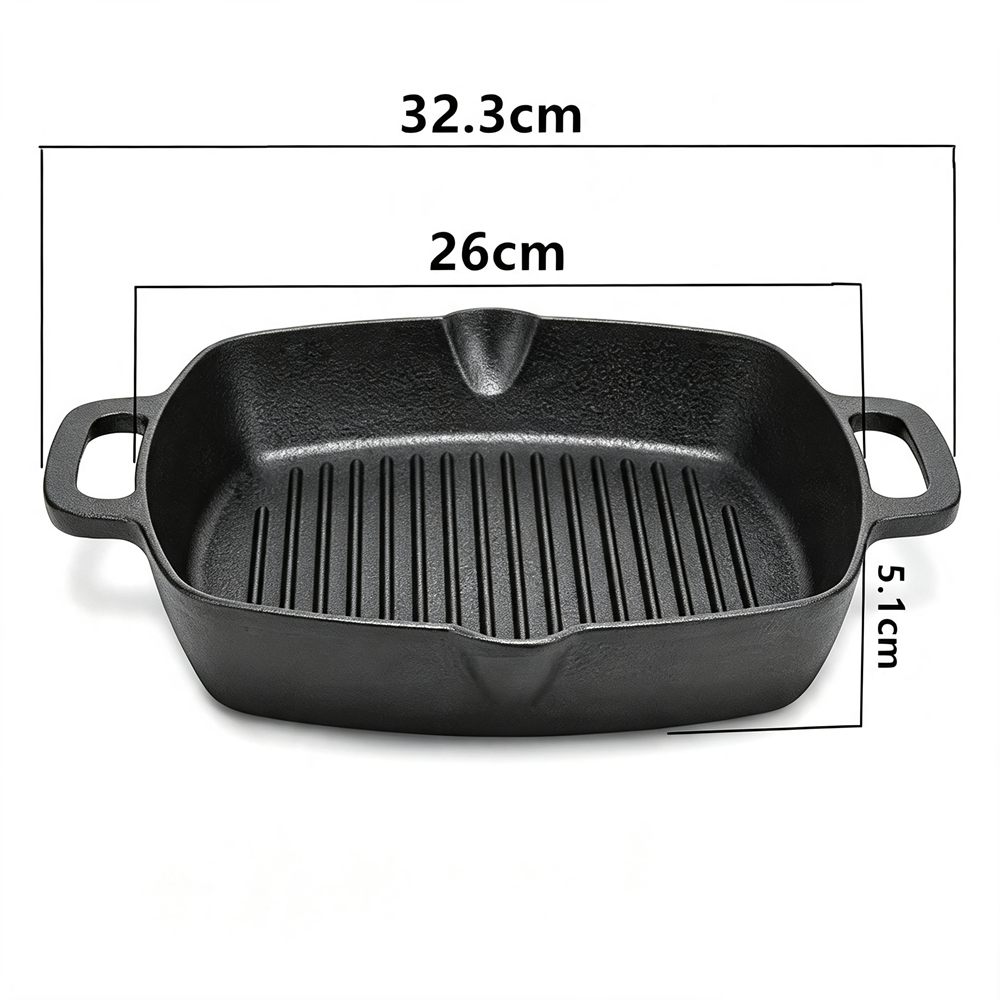 Cast Iron Skillet/Grill Fry Pan / JTFP-307