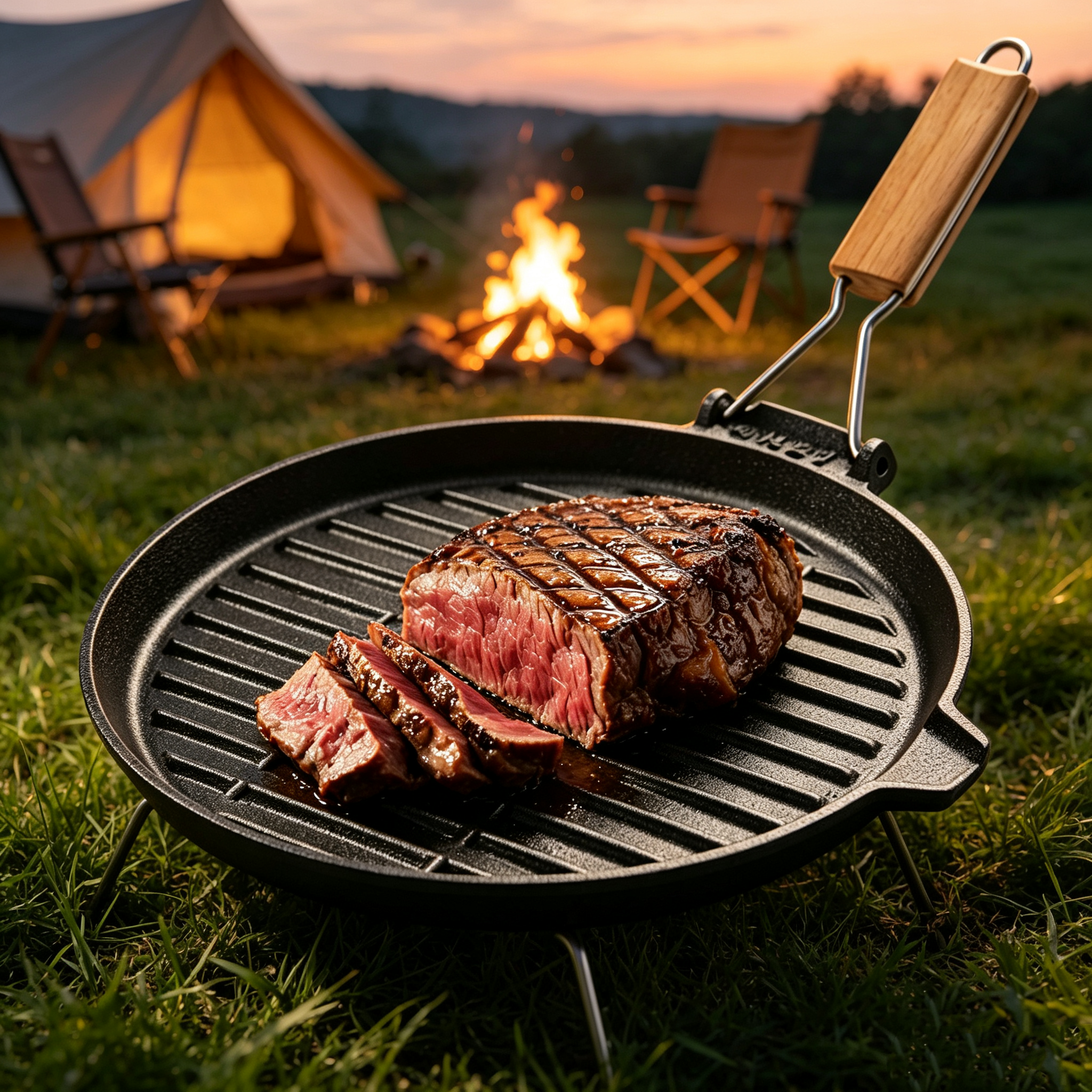 Cast Iron Skillet/Grill Fry Pan / JTFPW-226A