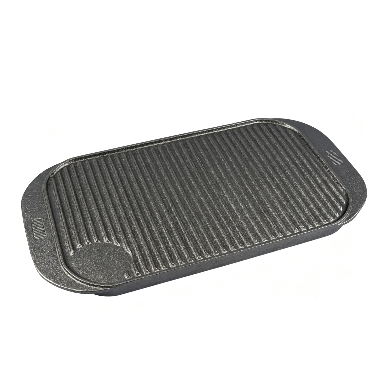Cast Iron Reversible Grill Griddle with Flat Side Handles JTGR-1314