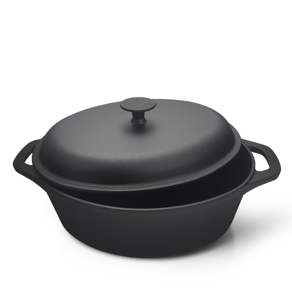Cast Iron Oval Dutch Oven JTPC-361B 361C
