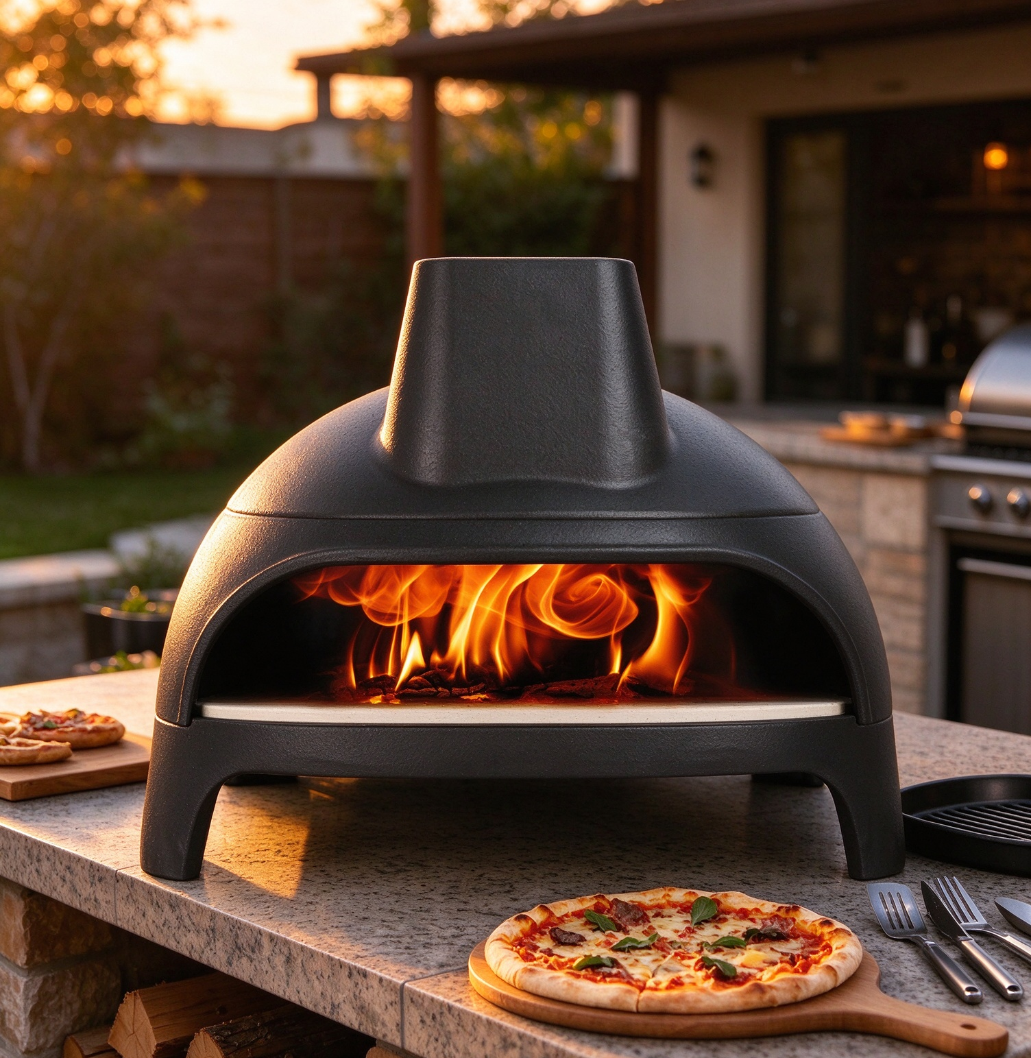 Cast Iron Premium Pizza Oven Grill JTPO-PS01