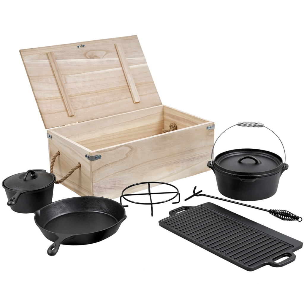 Outdoor Barbeque Cast Iron Camping Cookware JTPS-1382