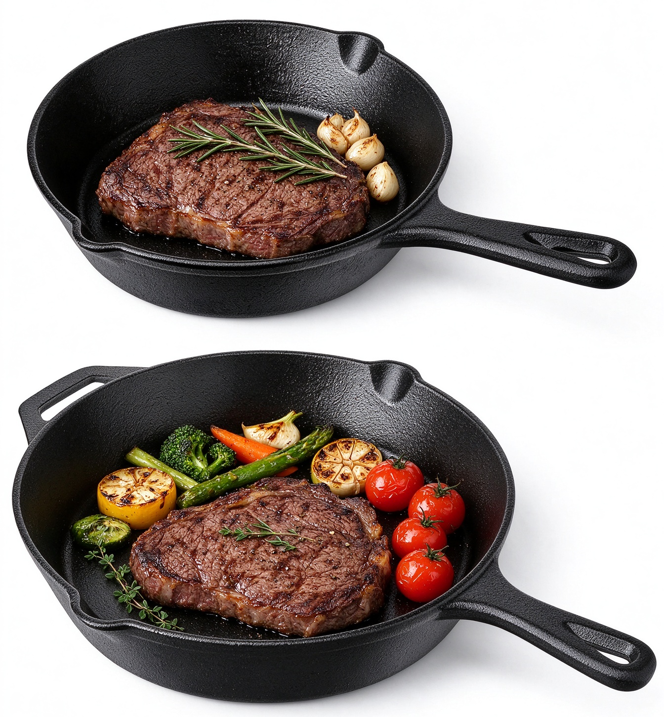 Cast Iron Frying Pan Set JTPS-4 PCS SET