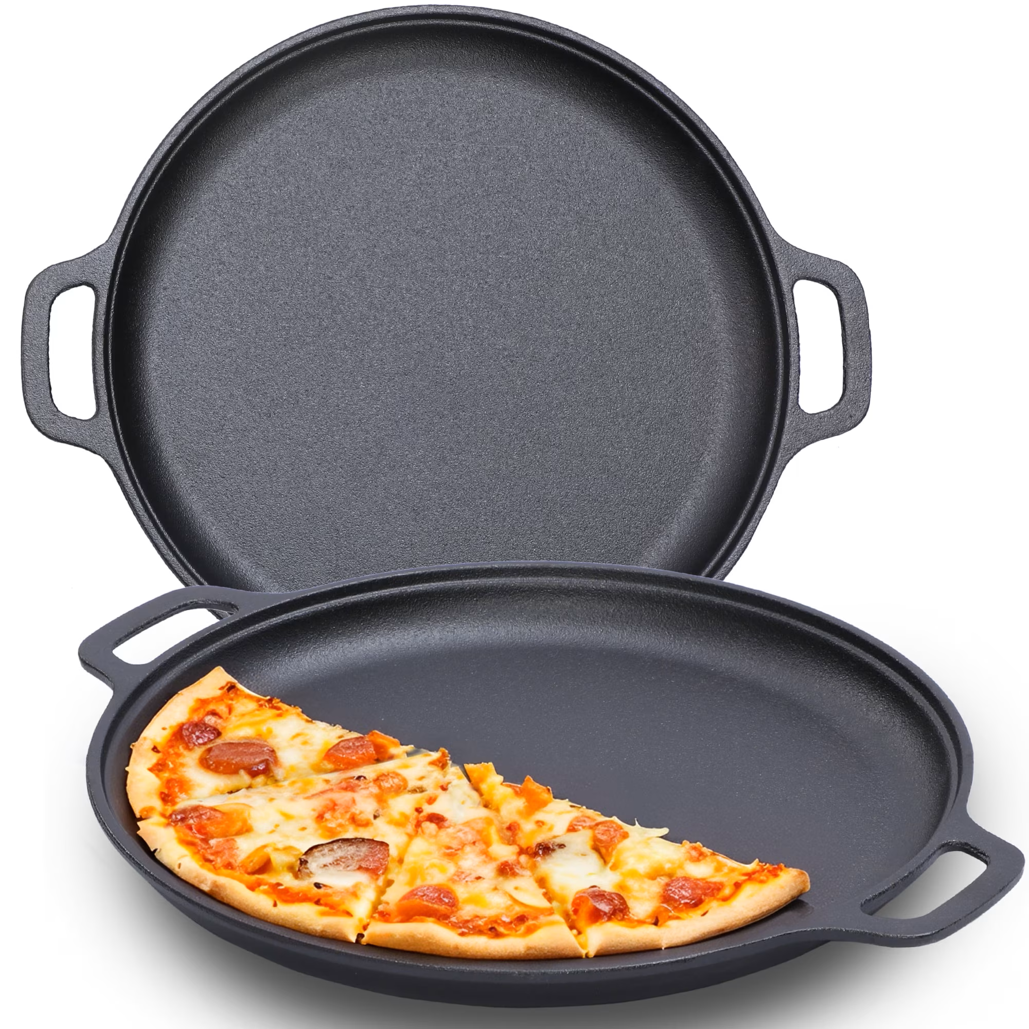 Cast Iron Pizza Pan with Handles JTSDH-1322B