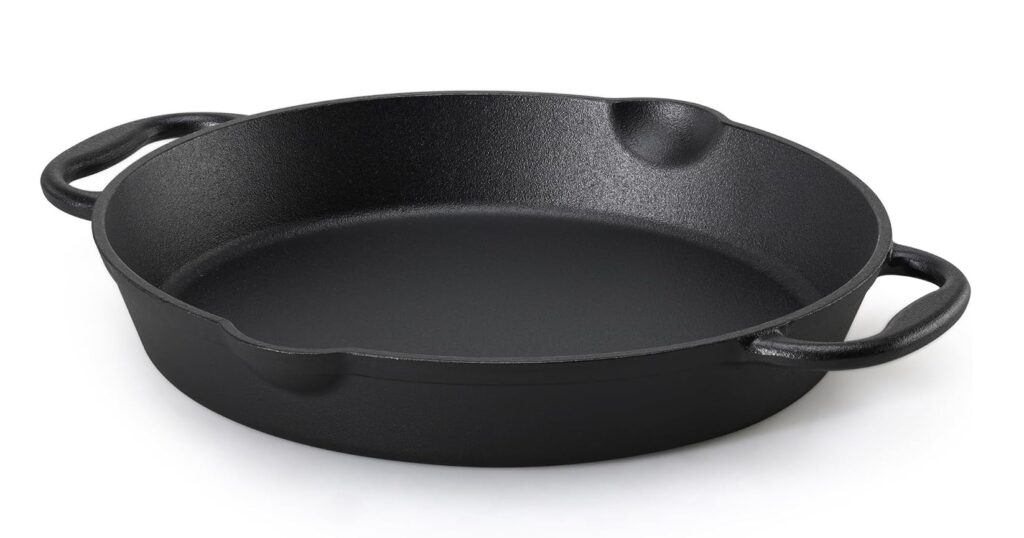 Cast Iron Dual Handle Fry Pan / JTSDH-3030A 3530A 4030A