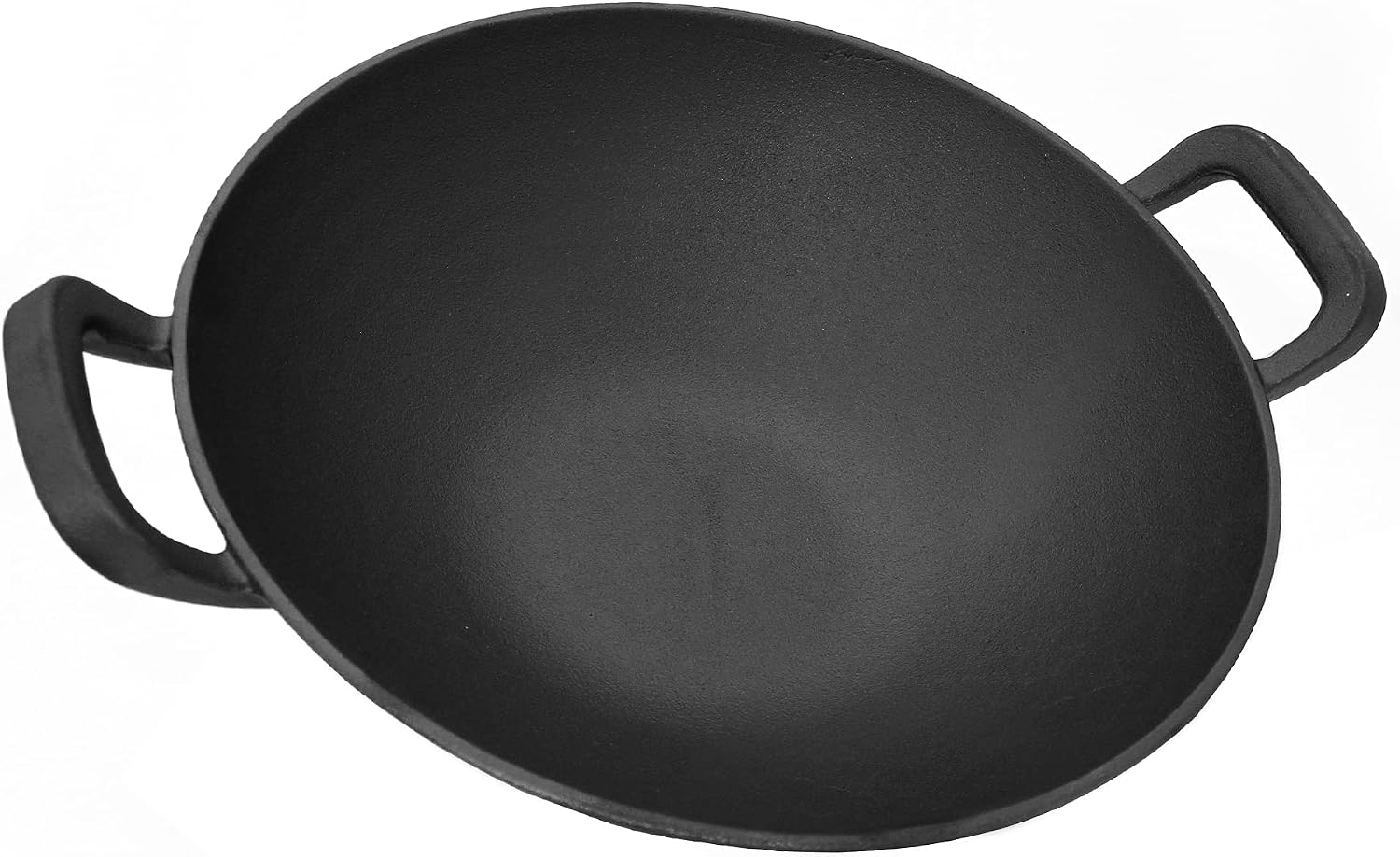 Flat-Bottom Cast Iron Wok JTWO-383A 383B 383C