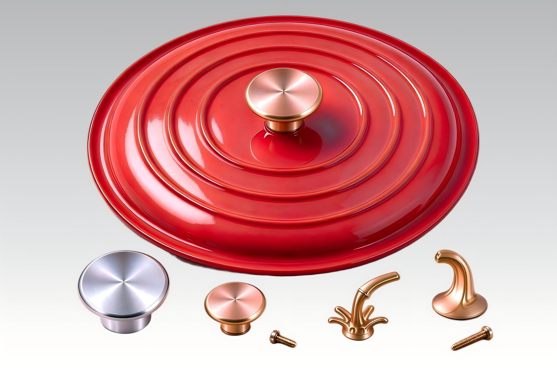 Cast iron knobs and handles