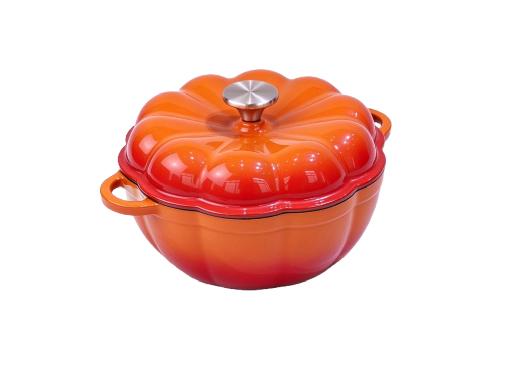 Enameled Cast Iron Pumpkin Dutch Oven/JTEC-P24