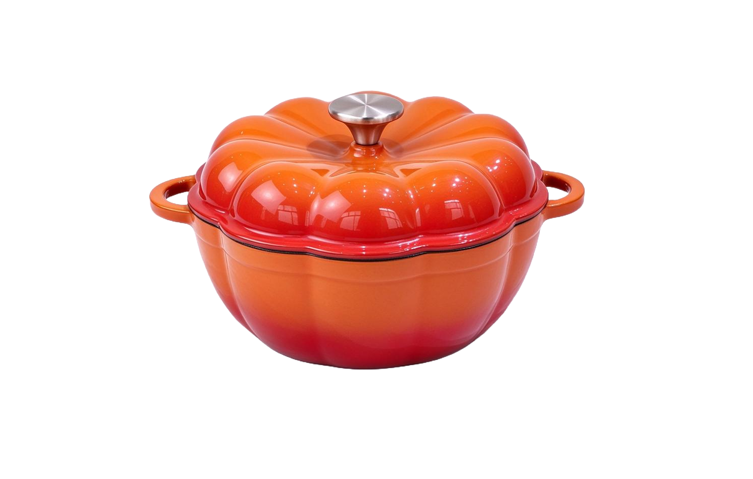 Enameled Cast Iron Pumpkin Dutch Oven/JTEC-P24