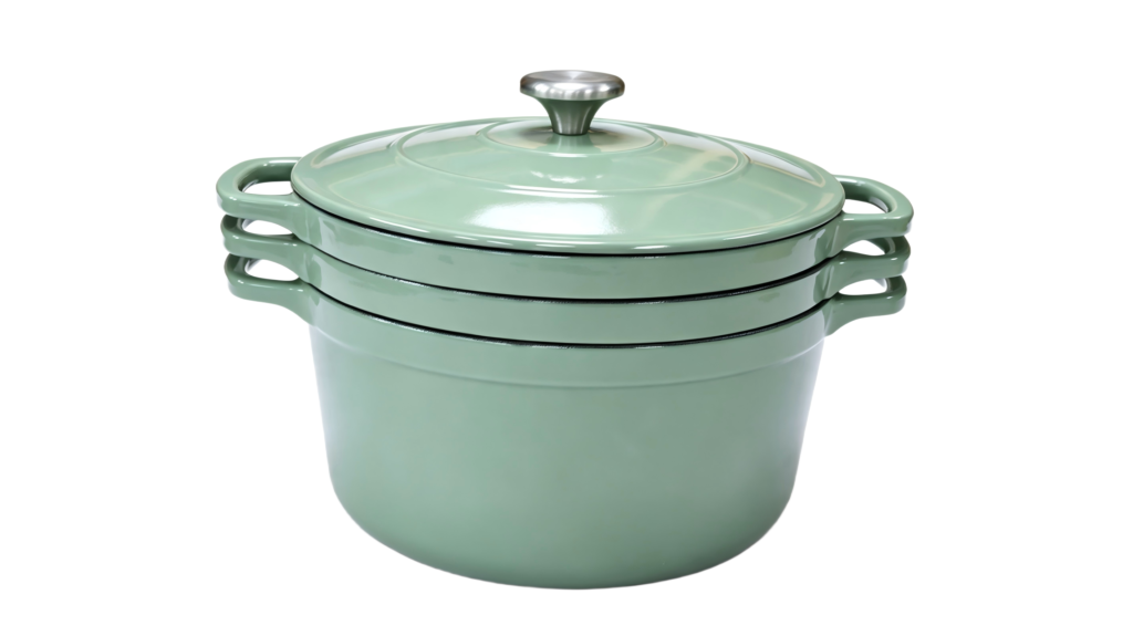 Enameled Cast Iron Dutch Oven Set-4 In 1