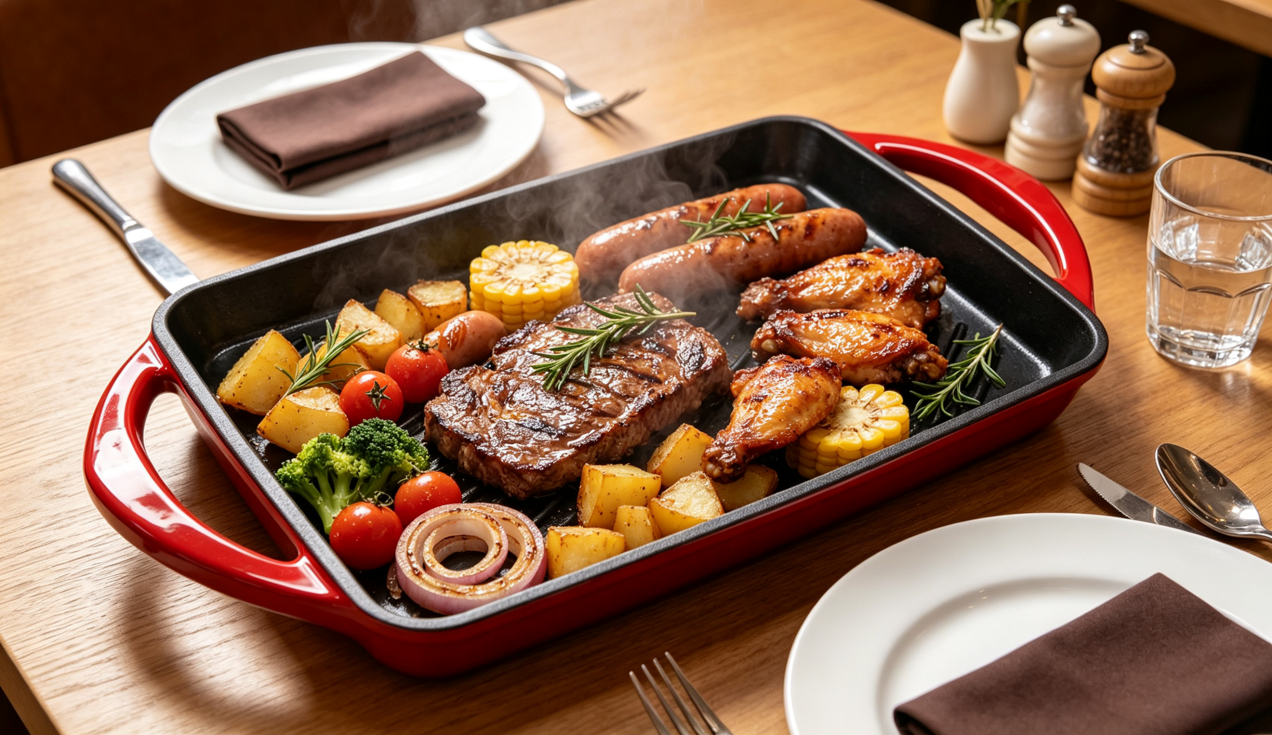 Cast Iron Grilldle/Rectangular Grill Pan/JTEDH-4022