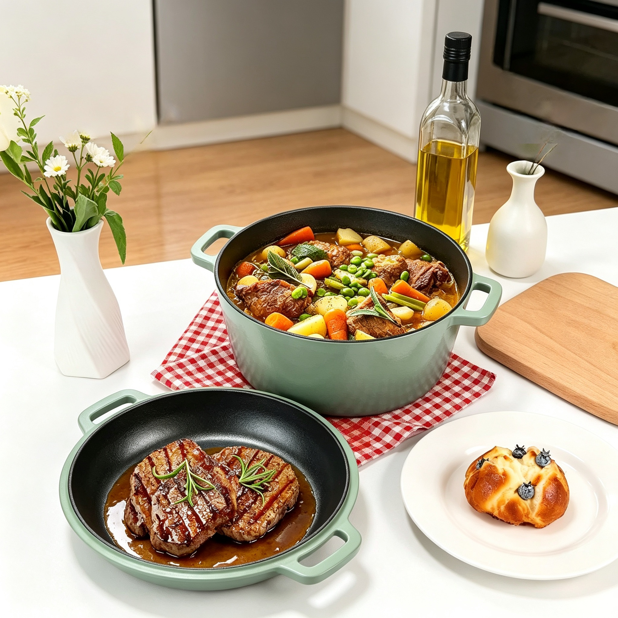 Cast Iron Dutch Oven Pot /Bread Bekerware/JTEC-C26