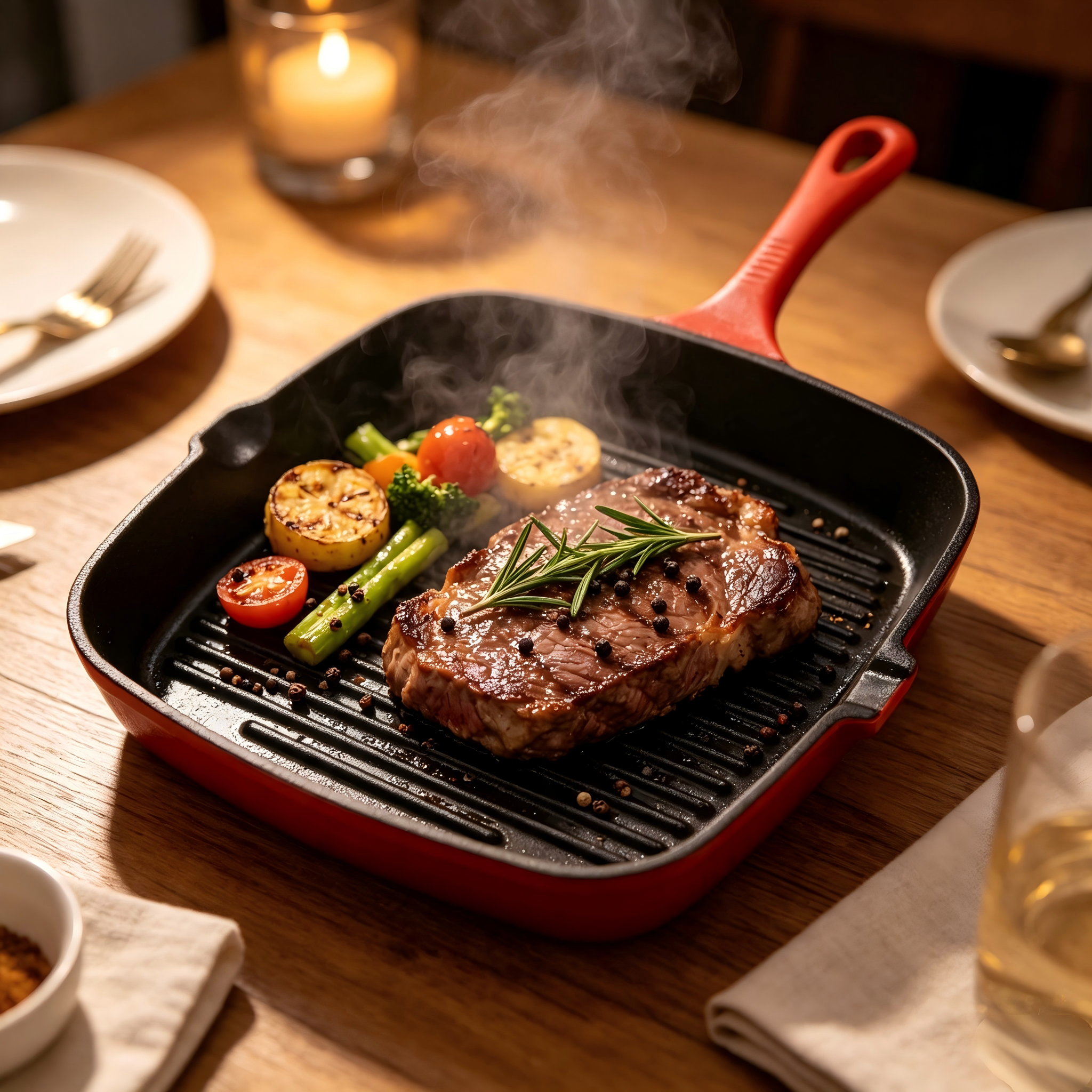 Cast Iron Skillet/Square Fry Pan/JTEP-66