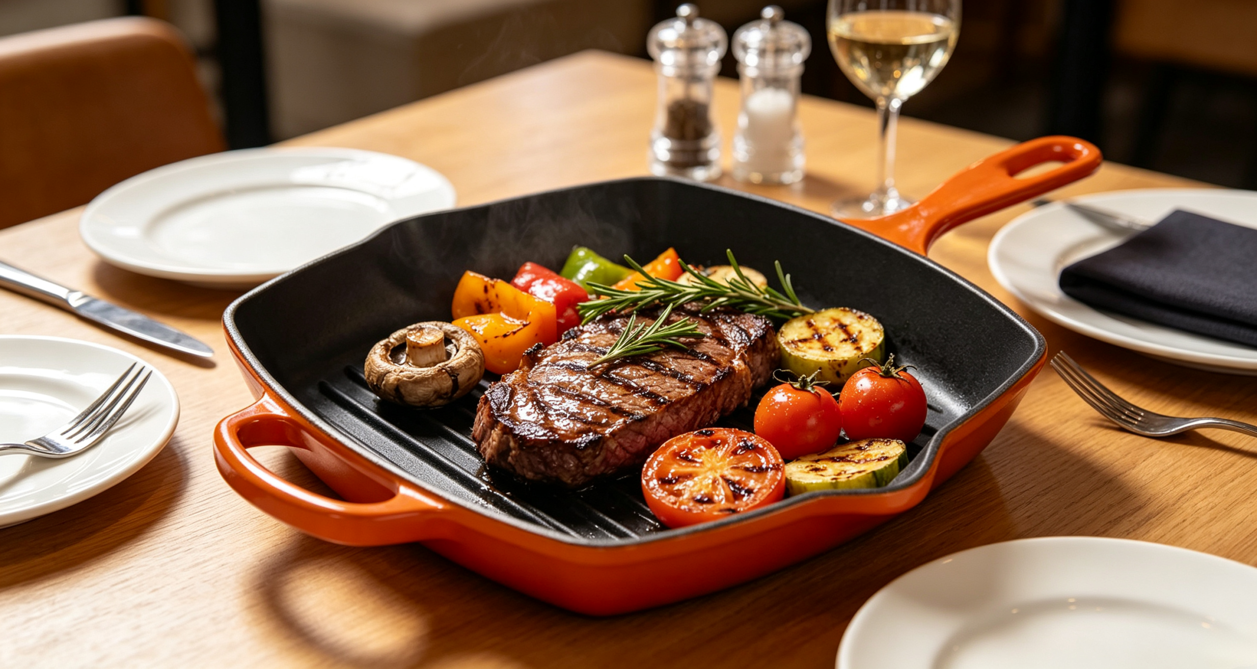 Cast Iron Skillet/Square Fry Pan/JTEP-2727A